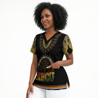 I'm Rooting For Every HBCU Dashiki Style Scrub Top