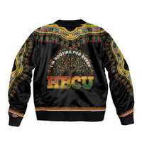 I'm Rooting For Every HBCU Dashiki Style Sleeve Zip Bomber Jacket
