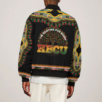 I'm Rooting For Every HBCU Dashiki Style Sleeve Zip Bomber Jacket
