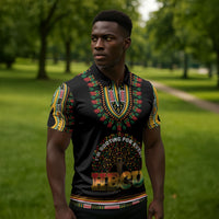 I'm Rooting For Every HBCU Dashiki Style Zipper Polo Shirt