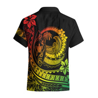 Polynesian Plumeria Hawaiian Shirt Ride The Waves - Reggae - Wonder Print Shop