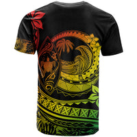 Polynesian Plumeria T Shirt Ride The Waves - Reggae - Wonder Print Shop