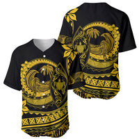 Polynesian Plumeria Baseball Jersey Ride The Waves - Yellow LT7 - Wonder Print Shop