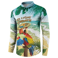 Aloha Hawaii It's 5 o'clock Somewhere Button Sweatshirt - Wonder Print Shop