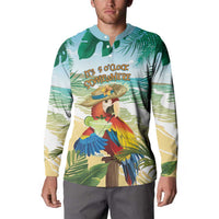 Aloha Hawaii It's 5 o'clock Somewhere Button Sweatshirt - Wonder Print Shop