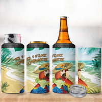 Aloha Hawaii It's 5 o'clock Somewhere 4 in 1 Can Cooler Tumbler - Wonder Print Shop
