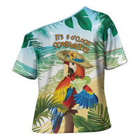 Aloha Hawaii It's 5 o'clock Somewhere Cross Shoulder Shirt - Wonder Print Shop