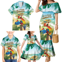 Aloha Hawaii It's 5 o'clock Somewhere Family Matching Mermaid Dress and Hawaiian Shirt - Wonder Print Shop