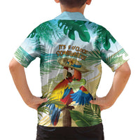 Aloha Hawaii It's 5 o'clock Somewhere Family Matching Off Shoulder Short Dress and Hawaiian Shirt - Wonder Print Shop