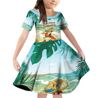 Aloha Hawaii It's 5 o'clock Somewhere Family Matching Off Shoulder Short Dress and Hawaiian Shirt - Wonder Print Shop