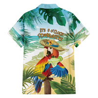Aloha Hawaii It's 5 o'clock Somewhere Family Matching Off Shoulder Short Dress and Hawaiian Shirt - Wonder Print Shop