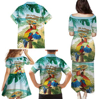 Aloha Hawaii It's 5 o'clock Somewhere Family Matching Puletasi and Hawaiian Shirt - Wonder Print Shop
