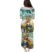 Aloha Hawaii It's 5 o'clock Somewhere Family Matching Puletasi and Hawaiian Shirt - Wonder Print Shop