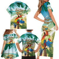 Aloha Hawaii It's 5 o'clock Somewhere Family Matching Short Sleeve Bodycon Dress and Hawaiian Shirt - Wonder Print Shop