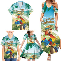 Aloha Hawaii It's 5 o'clock Somewhere Family Matching Summer Maxi Dress and Hawaiian Shirt - Wonder Print Shop