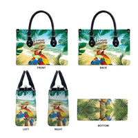 Aloha Hawaii It's 5 o'clock Somewhere Leather Bag - Wonder Print Shop