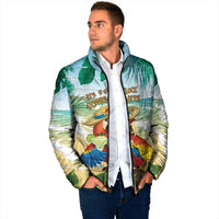 Aloha Hawaii It's 5 o'clock Somewhere Padded Jacket - Wonder Print Shop