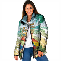 Aloha Hawaii It's 5 o'clock Somewhere Padded Jacket - Wonder Print Shop