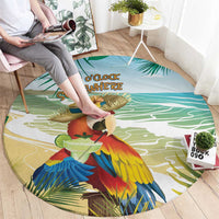 Aloha Hawaii It's 5 o'clock Somewhere Round Carpet - Wonder Print Shop