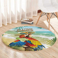 Aloha Hawaii It's 5 o'clock Somewhere Round Carpet - Wonder Print Shop