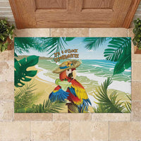 Aloha Hawaii It's 5 o'clock Somewhere Rubber Doormat - Wonder Print Shop