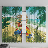 Aloha Hawaii It's 5 o'clock Somewhere Window Curtain - Wonder Print Shop