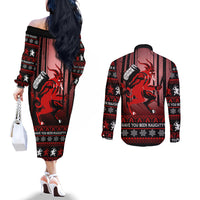wonder-print-christmas-couples-matching-off-the-shoulder-long-sleeve-dress-and-long-sleeve-button-shirt-merry-krampus