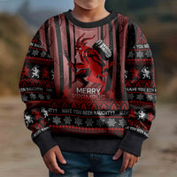 Wonder Print Christmas Kid Ugly Christmas Sweater Merry Krampus - Wonder Print Shop