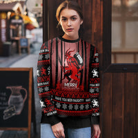 Wonder Print Christmas Ugly Christmas Sweater Merry Krampus - Wonder Print Shop
