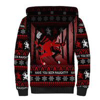Wonder Print Christmas Sherpa Hoodie Merry Krampus - Wonder Print Shop
