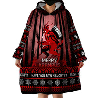 Wonder Print Christmas Wearable Blanket Hoodie Merry Krampus - Wonder Print Shop