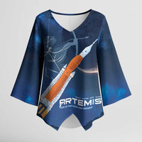 Artemis 2026 Moon Mission Kimono Sleeve Blouse Back To The Moon And Beyond