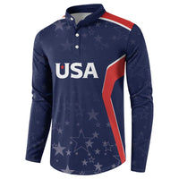 USA Cricket World Cup 2024 Custom Button Sweatshirt All Stars Sprangle LT7 - Wonder Print Shop