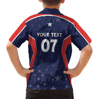 USA Cricket World Cup 2024 Custom Family Matching Short Sleeve Bodycon Dress and Hawaiian Shirt All Stars Sprangle - Wonder Print Shop