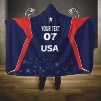 USA Cricket World Cup 2024 Custom Hooded Blanket All Stars Sprangle