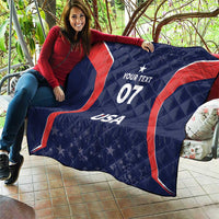 USA Cricket World Cup 2024 Custom Quilt All Stars Sprangle - Wonder Print Shop