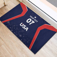 USA Cricket World Cup 2024 Custom Rubber Doormat All Stars Sprangle - Wonder Print Shop