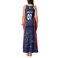 USA Cricket World Cup 2024 Custom Tank Maxi Dress All Stars Sprangle - Wonder Print Shop