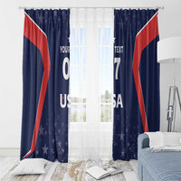 USA Cricket World Cup 2024 Custom Window Curtain All Stars Sprangle - Wonder Print Shop
