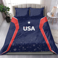 USA Cricket World Cup 2024 Bedding Set All Stars Sprangle LT7 - Wonder Print Shop