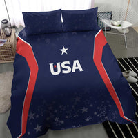 USA Cricket World Cup 2024 Bedding Set All Stars Sprangle LT7 - Wonder Print Shop