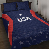 USA Cricket World Cup 2024 Quilt Bed Set All Stars Sprangle - Wonder Print Shop