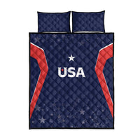 USA Cricket World Cup 2024 Quilt Bed Set All Stars Sprangle - Wonder Print Shop