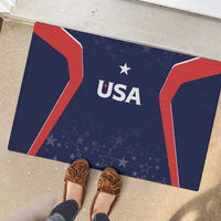 USA Cricket World Cup 2024 Rubber Doormat All Stars Sprangle - Wonder Print Shop