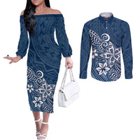 polynesia-couples-matching-off-the-shoulder-long-sleeve-dress-and-long-sleeve-button-shirts-plumeria-blue-curves
