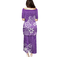 Polynesia Puletasi Plumeria Purple Curves - Wonder Print Shop