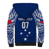 Personalised Samoa Rugby Sherpa Hoodie WC 2023 Champions - Wonder Print Shop