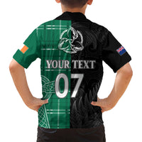 Personalised New Zealand Mix Ireland Rugby Hawaiian Shirt Celtic Knot Mix Silver Ferns - Wonder Print Shop