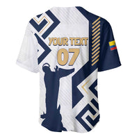 Ecuador Football Custom Baseball Jersey La Tricolors 2024 Virgen de El Panecillo LT7 - Wonder Print Shop