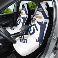Ecuador Football Car Seat Cover La Tricolors 2024 Virgen de El Panecillo LT7 - Wonder Print Shop